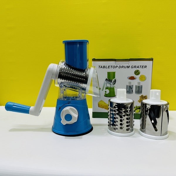 Table top drum vegetables slicer