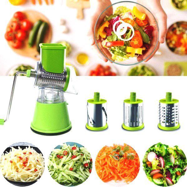 Table top drum vegetables slicer
