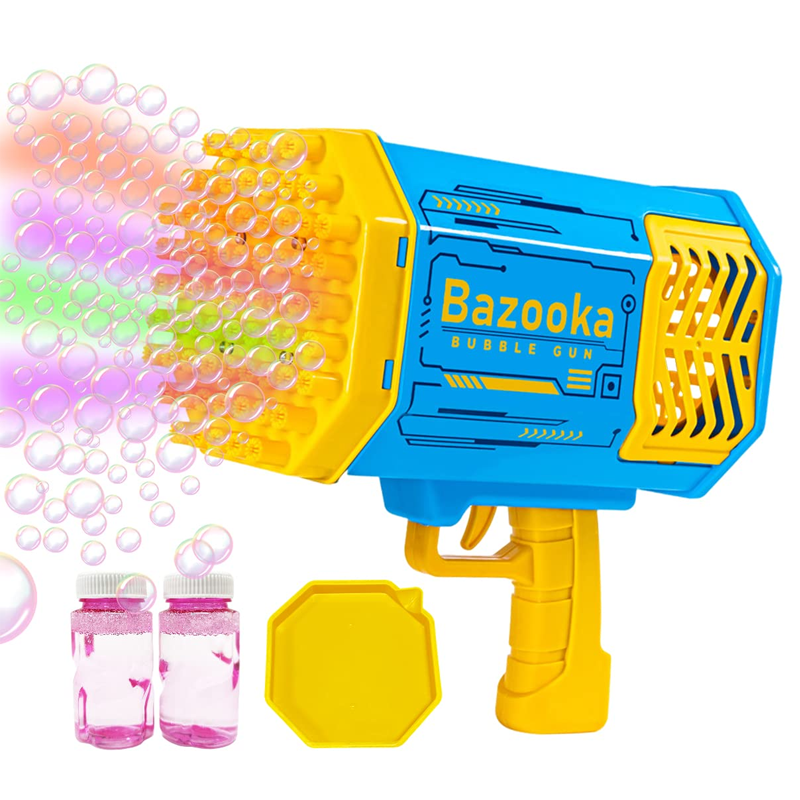 Multi color bazooka bubble gun